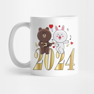 Cony Bunny Happy New Year 2024 Mug